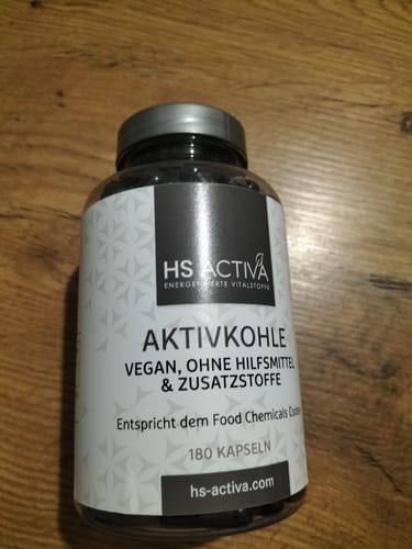 Kundenfoto zu Aktivkohle Kapseln | Food Chemicals Codex, 180 Stück