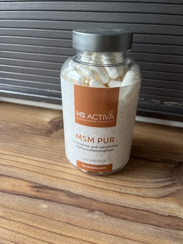 Kundenfoto zu MSM | 750 mg für Gelenke, Haut & Haare, 180 Kapseln oder 300 g Pulver