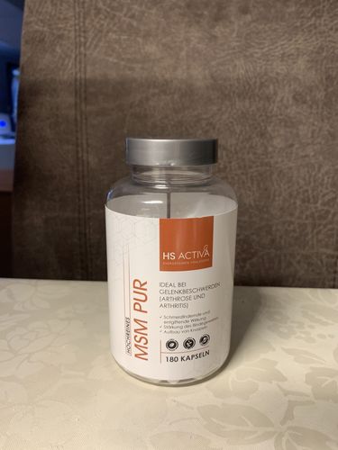 Kundenfoto zu MSM | 750 mg für Gelenke, Haut & Haare, 180 Kapseln oder 300 g Pulver