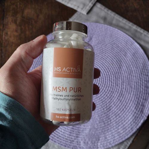 Kundenfoto zu MSM | 750 mg für Gelenke, Haut & Haare, 180 Kapseln oder 300 g Pulver