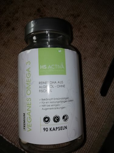 Kundenfoto zu Veganes Omega 3 | DHA aus Algenöl für Gehirn & Augen, 90 Kapseln